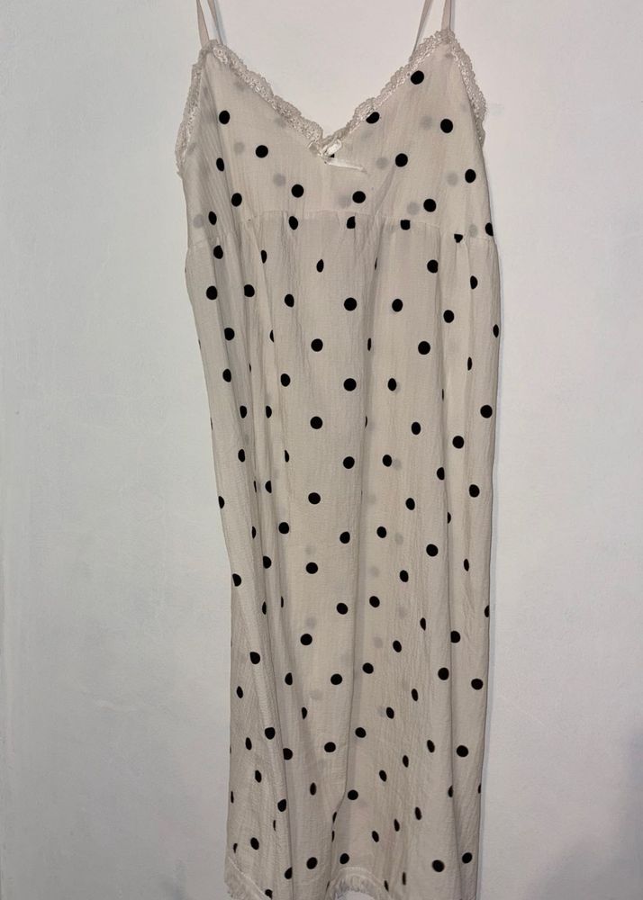 Polka Dot Nightgown Slip Dress