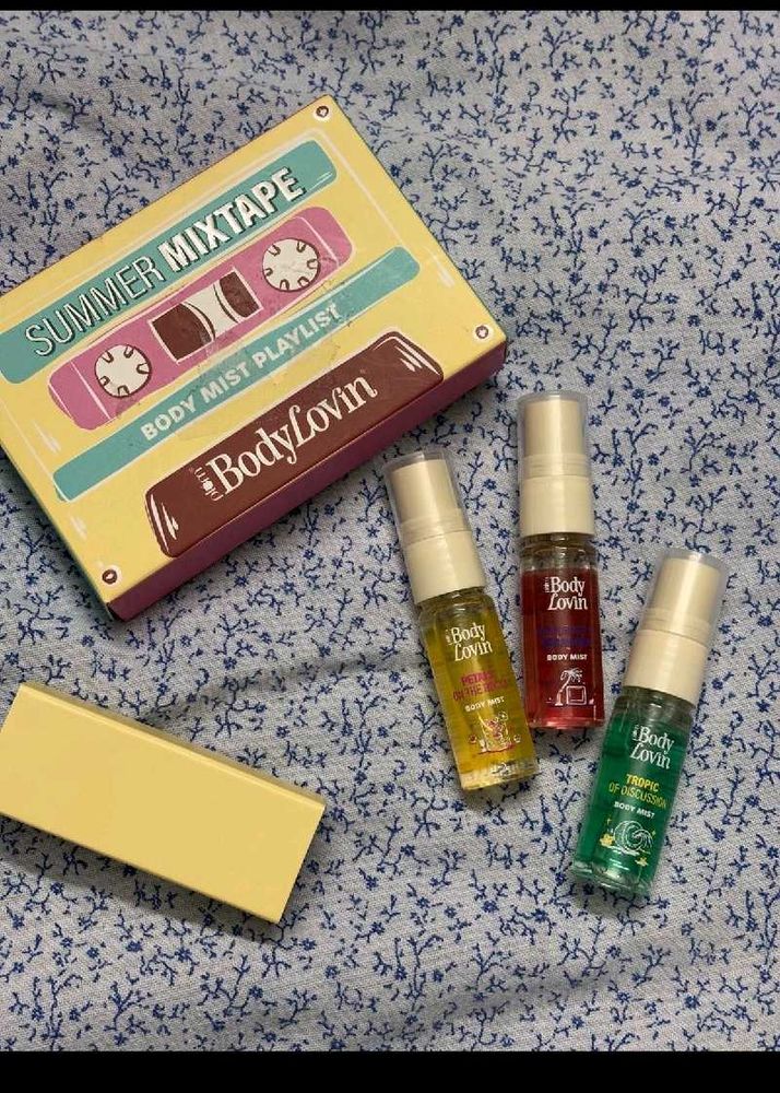 BodyLovin Summer Mixtape Body Mist Trio New Seal p