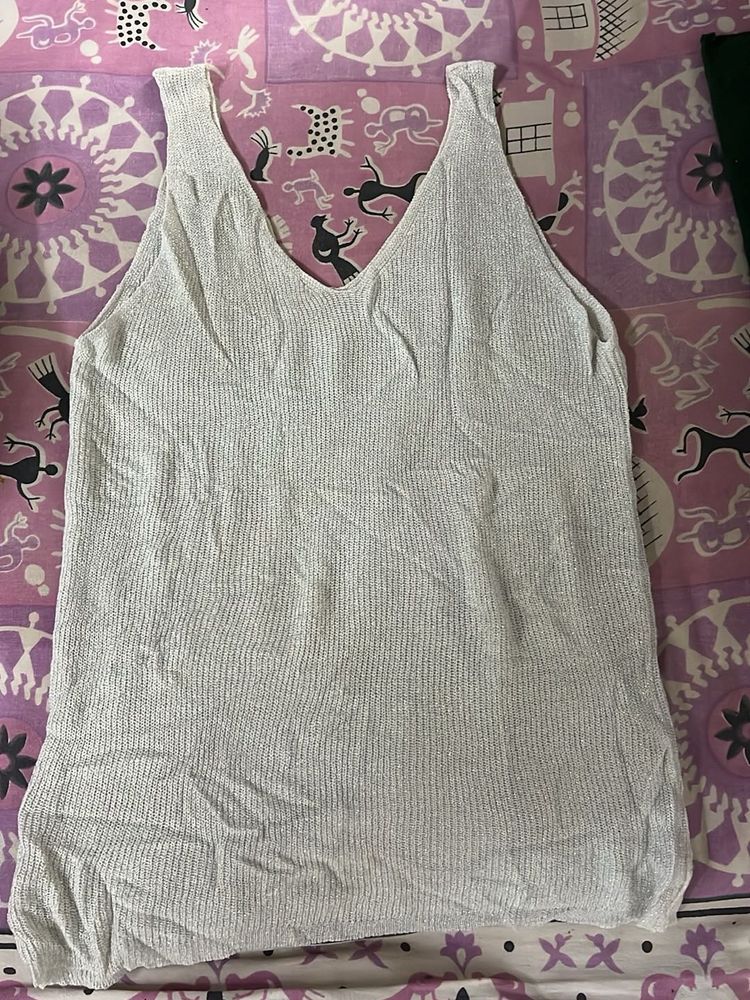 Sparkly V-Neck Tank Top