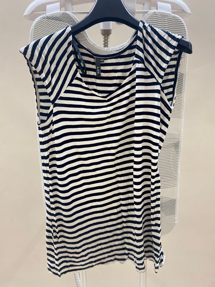 Classic Navy &amp; White Striped Top