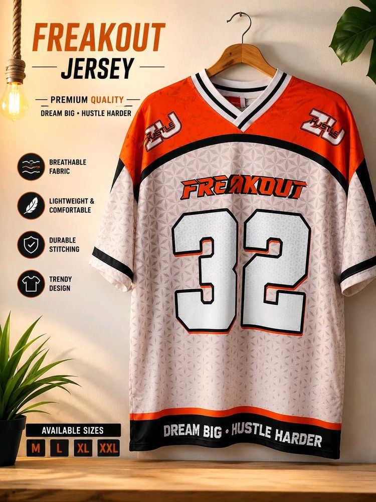 🔥Boxy fit Oversized Freakout Jersey T-Shirt🔥
