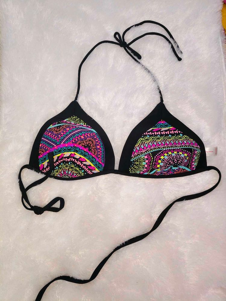 Vibrant Patterned Bikini Top