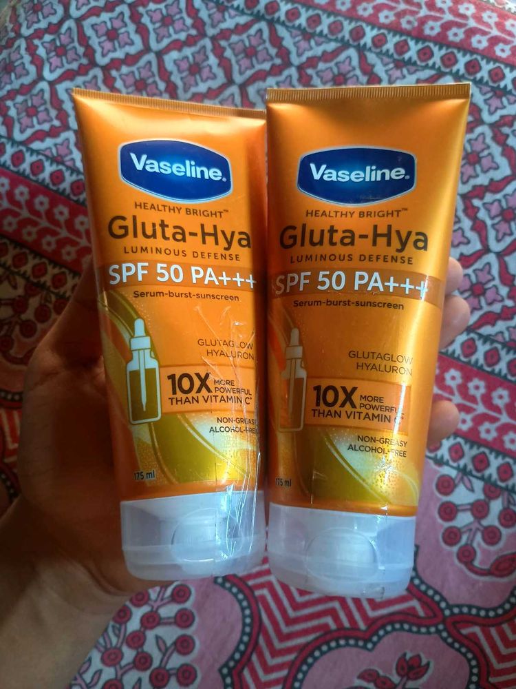 combo of 2 vaseline sunscreen SPF 50PA+++