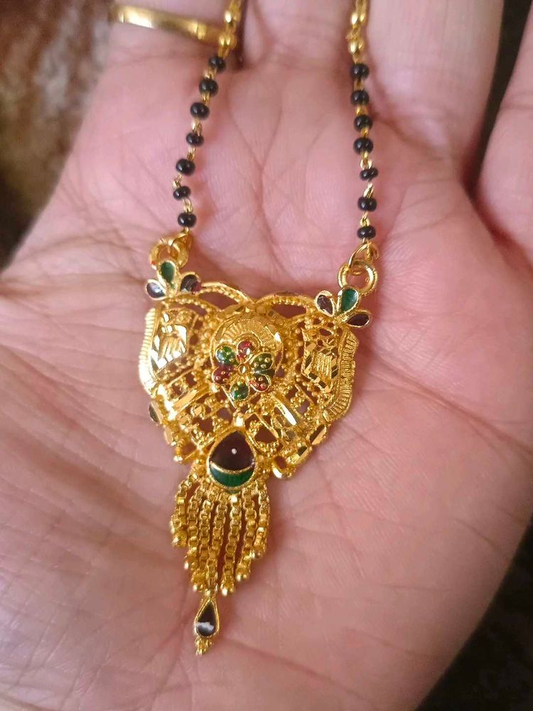 Elegant Gold-Plated Mangalsutra Necklace