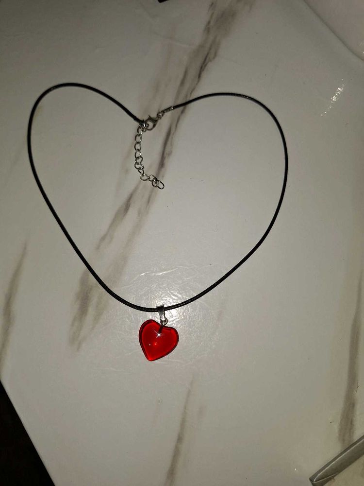 Red Heart Pendant Necklace