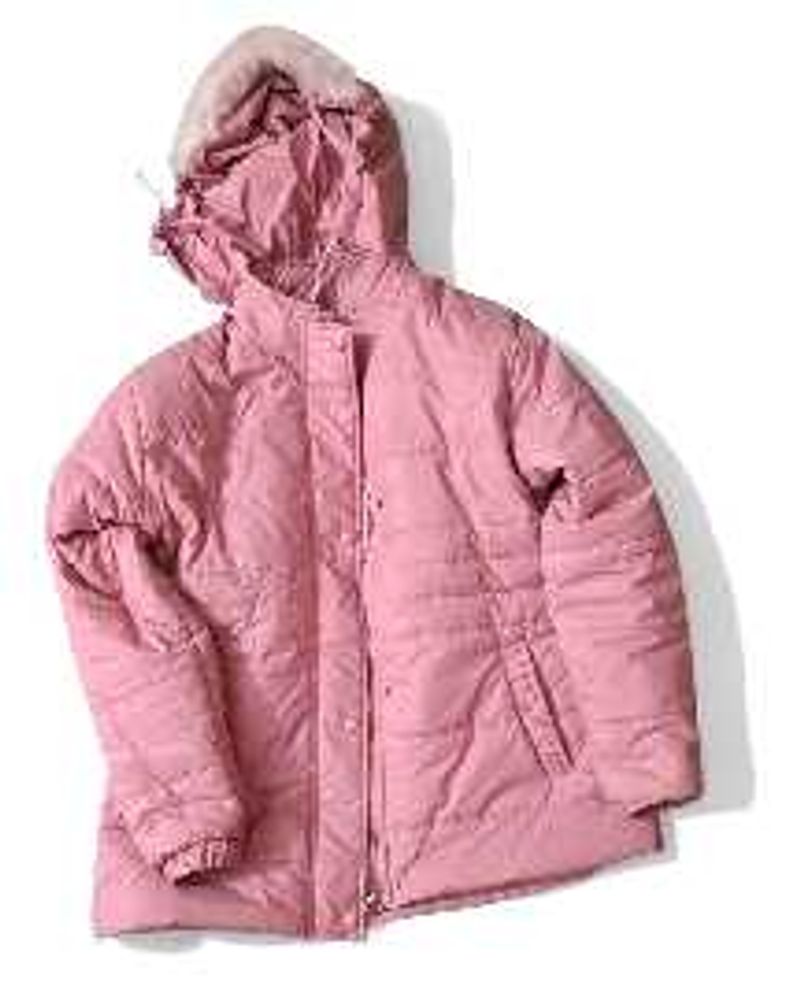 Pink Puffer Jacket with Hood