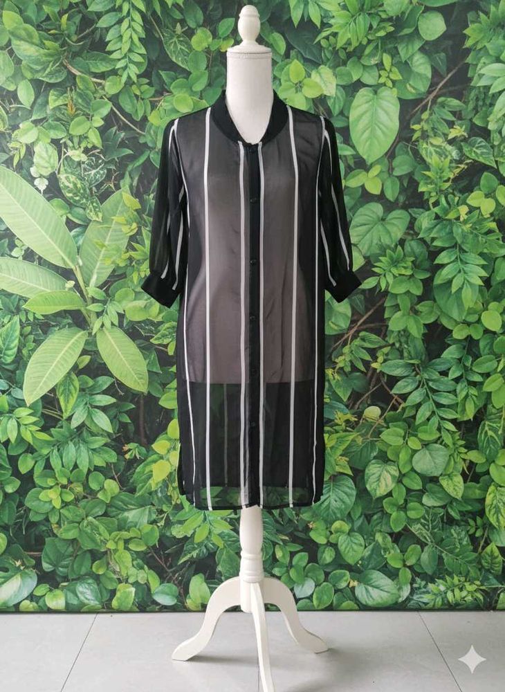 Striped Shirt Dress