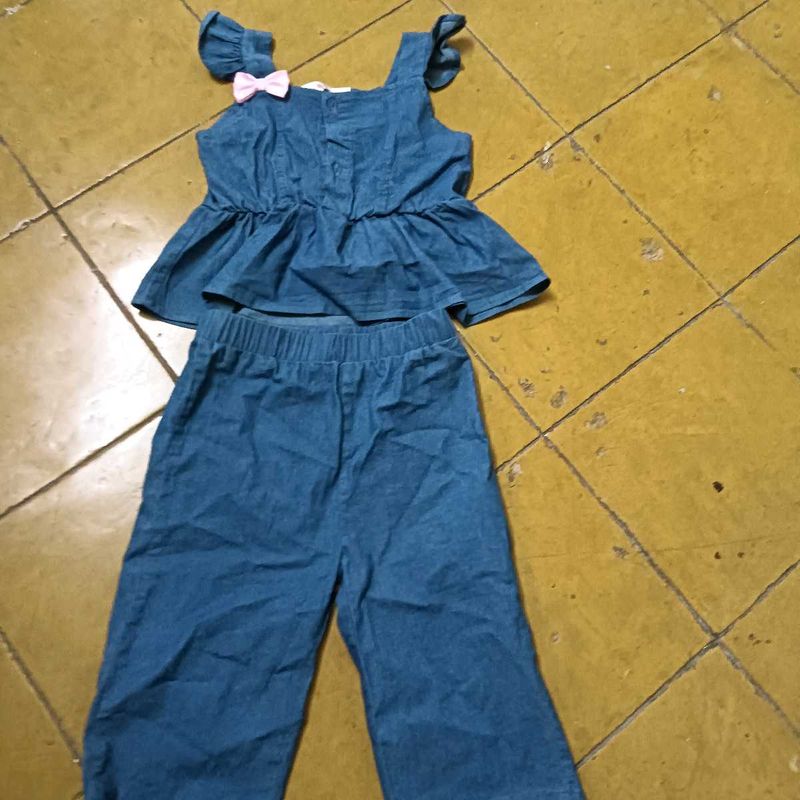 Cute Denim Outfit for Kids