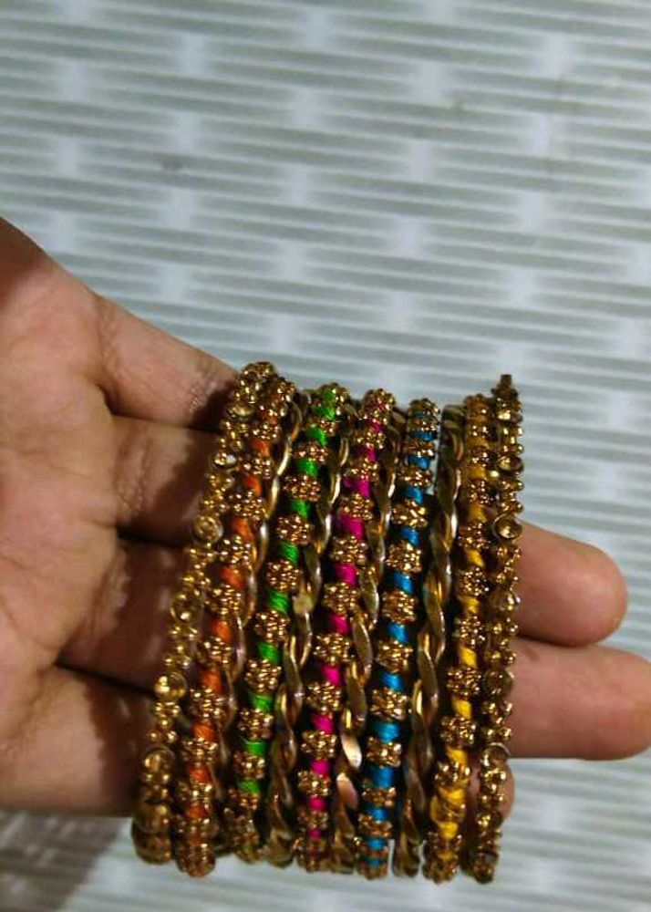 Set of Colorful Designer Bangles