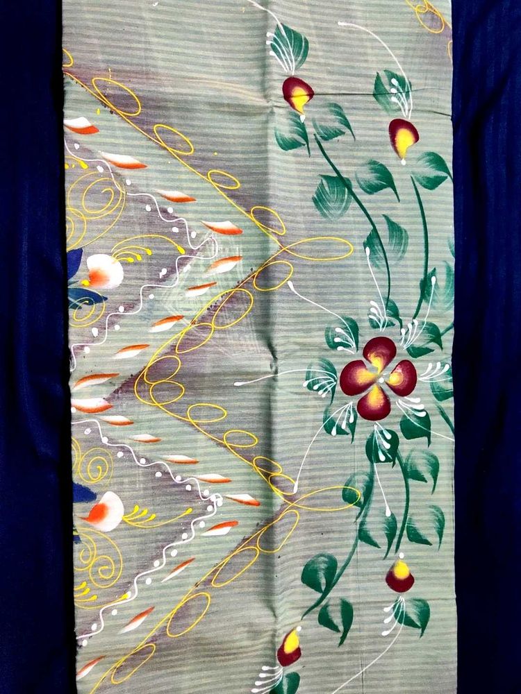 Hand Painted Cotton Saree