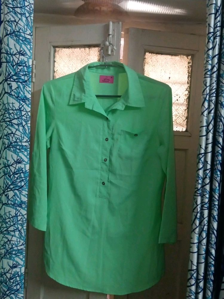 sea green kurta shirt