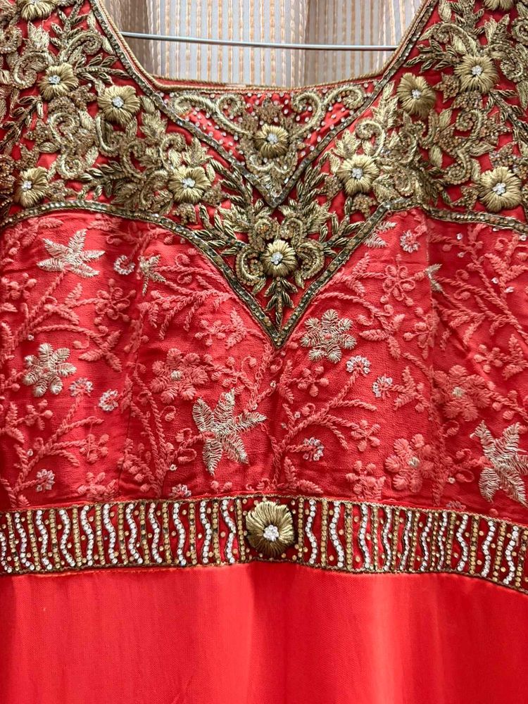 Exquisite Red Embroidered Lehenga Choli