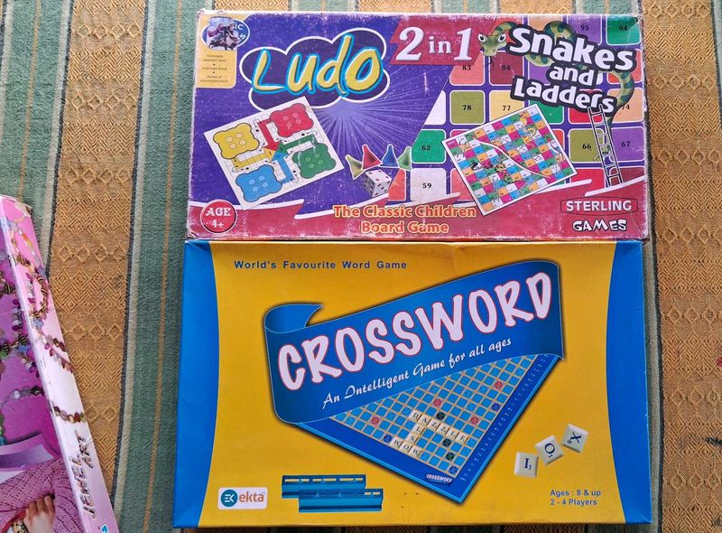 Ludo, Snakes &amp; Ladders, Crossword Games