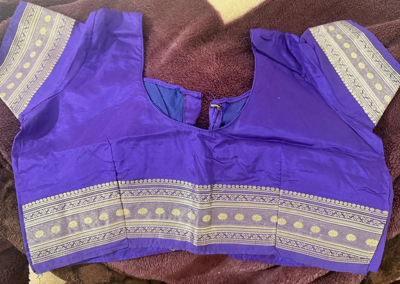 Vibrant Purple Silk Blouse