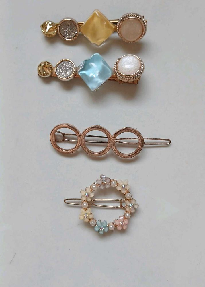Set of 4 Cute Hair Clips