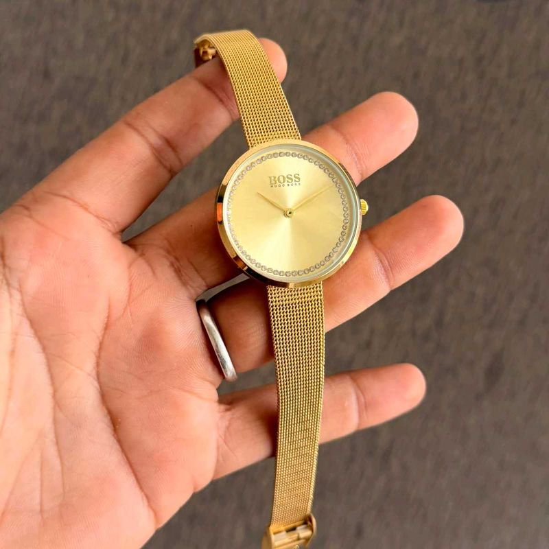 Elegant Gold BOSS Watch