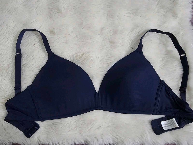 zudio Comfortable Navy Blue Bra