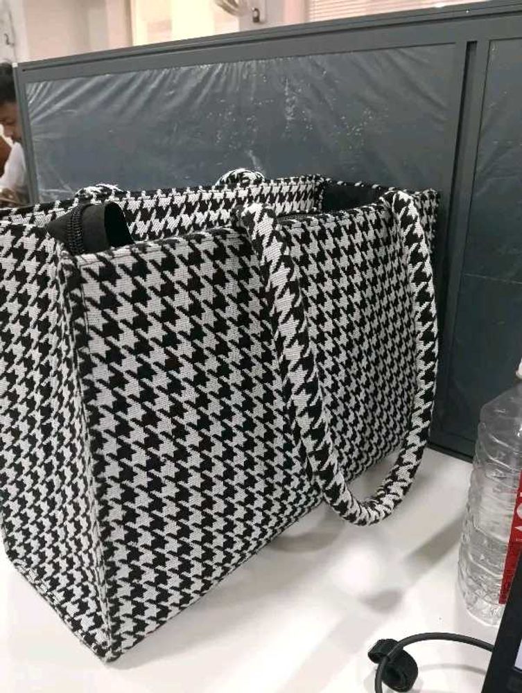 Houndstooth Tote Bag