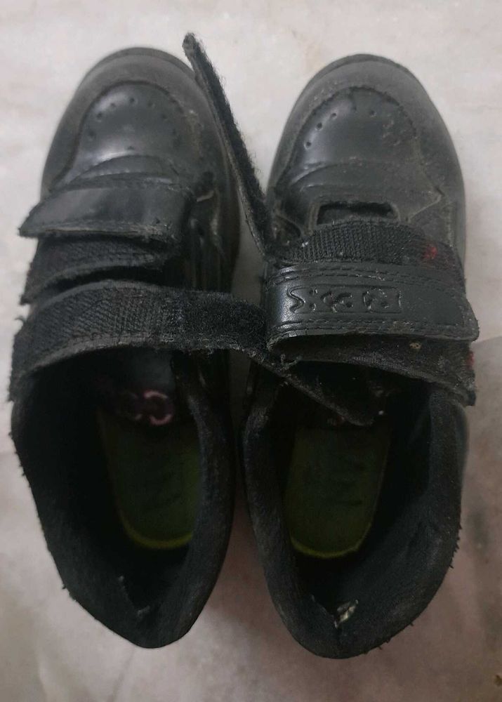 Black Velco School Shoes RexGola