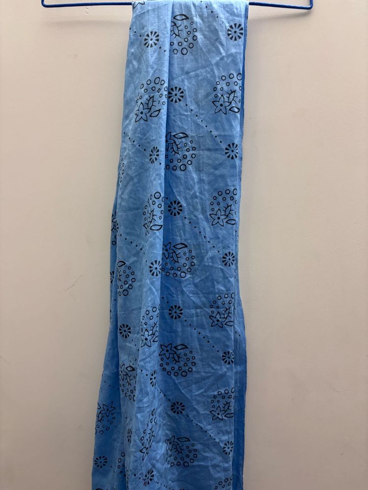 Blue Printed Dupatta