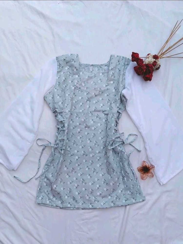Side Corset short kurti💙