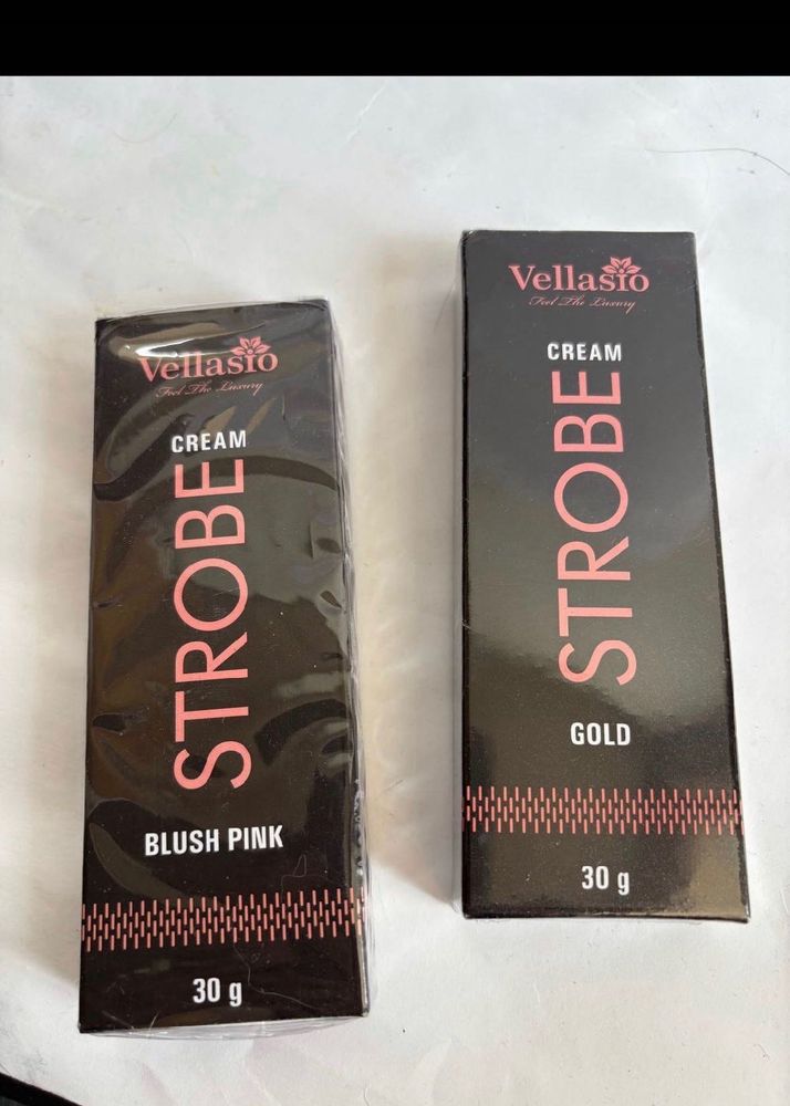 Vellasio Strobe Cream Duo - Blush Pink &amp; Gold