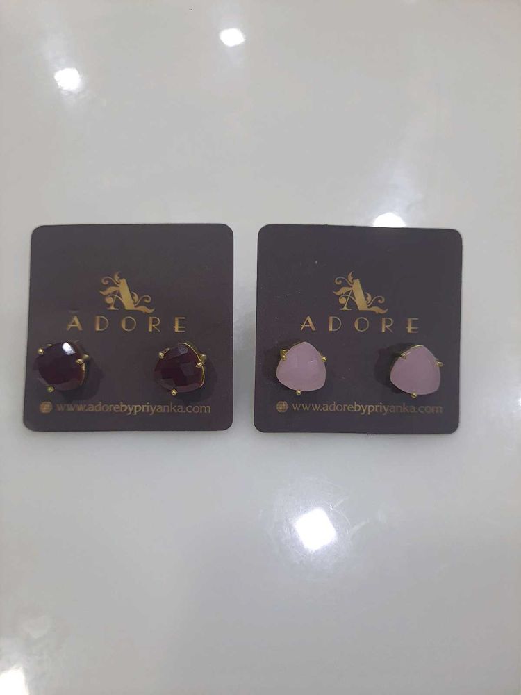 ADORE Gemstone Stud Earrings Set