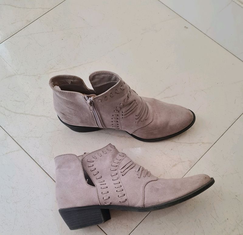 Suedette Ankle Boots