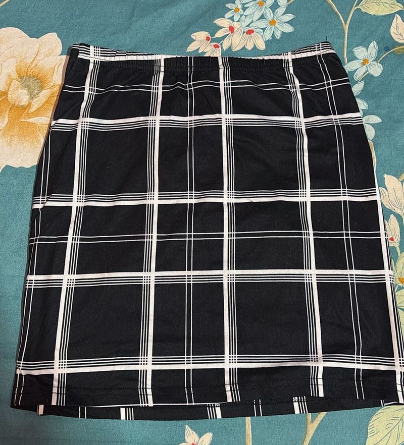 Stylish Plaid Mini Skirt