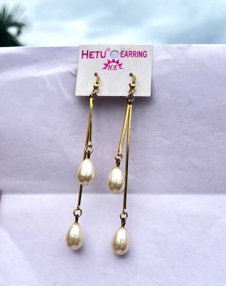Elegant Pearl Drop Earrings