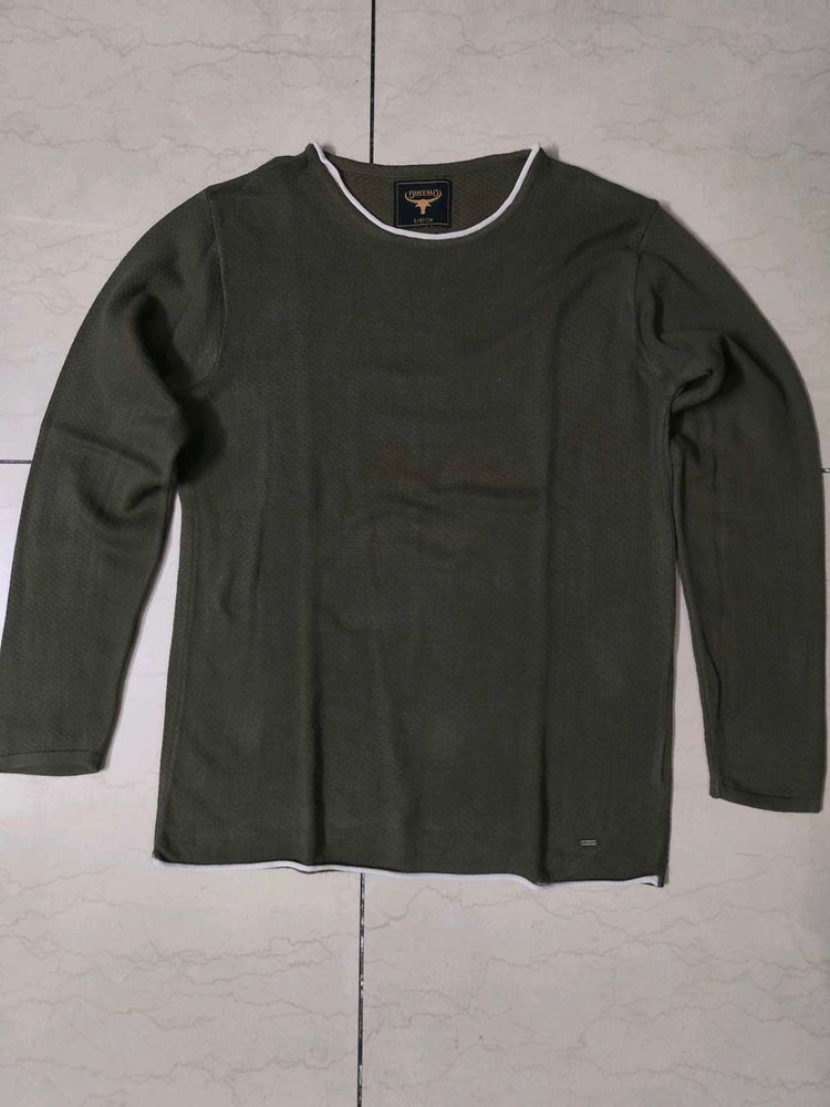 Buffalo Olive Green Casual Sweater