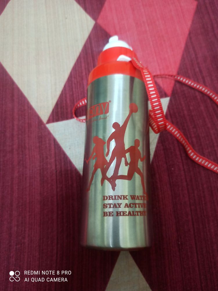 Sporty Stainless Steel Water Bottle