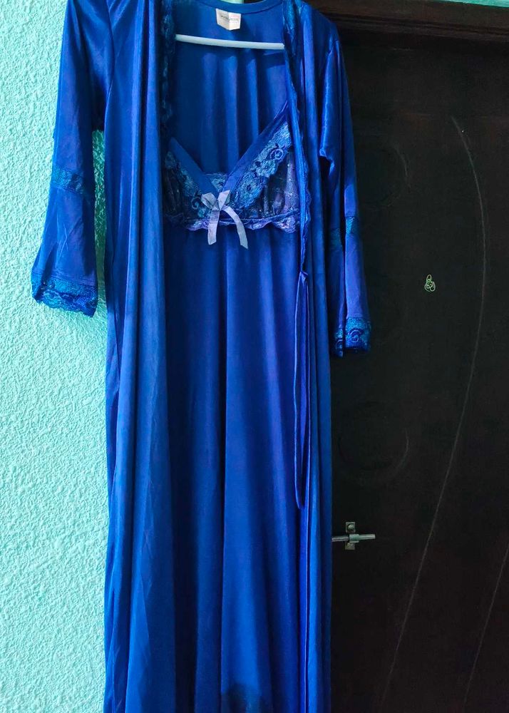 Elegant Blue Lingerie Set