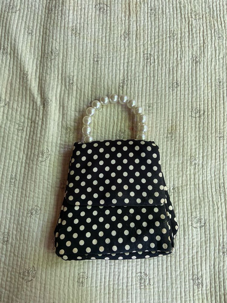 polka dot bag