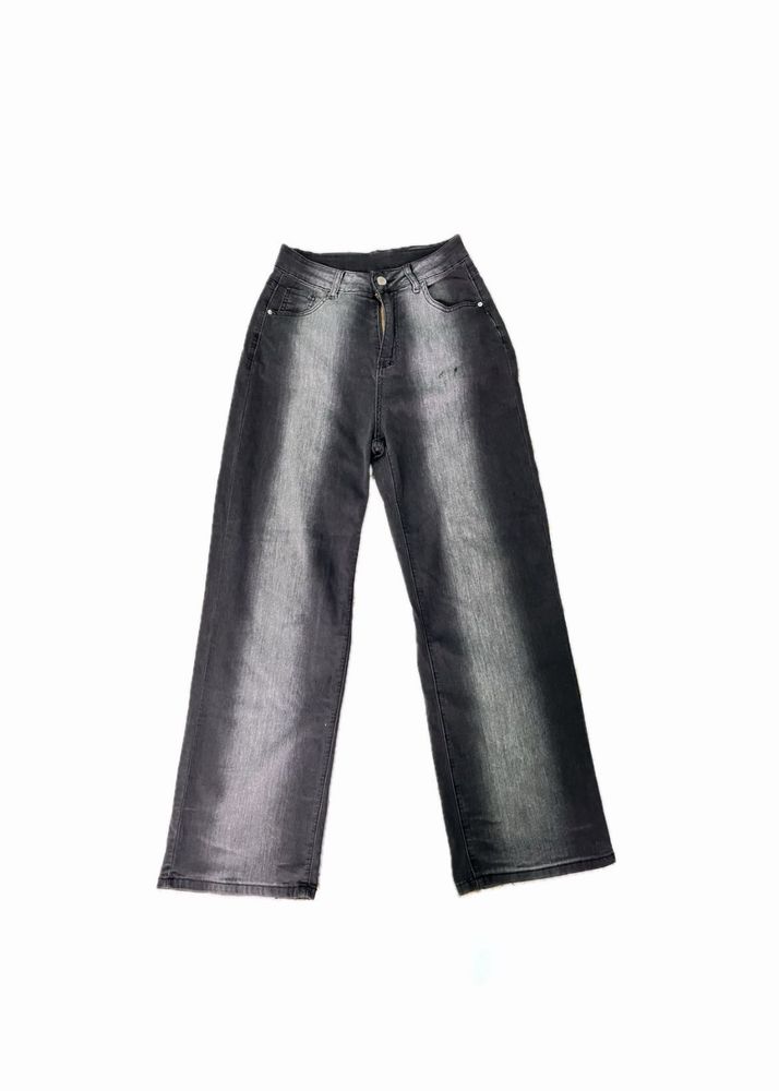 Stylish Unisex Wide Leg Denim Jeans
