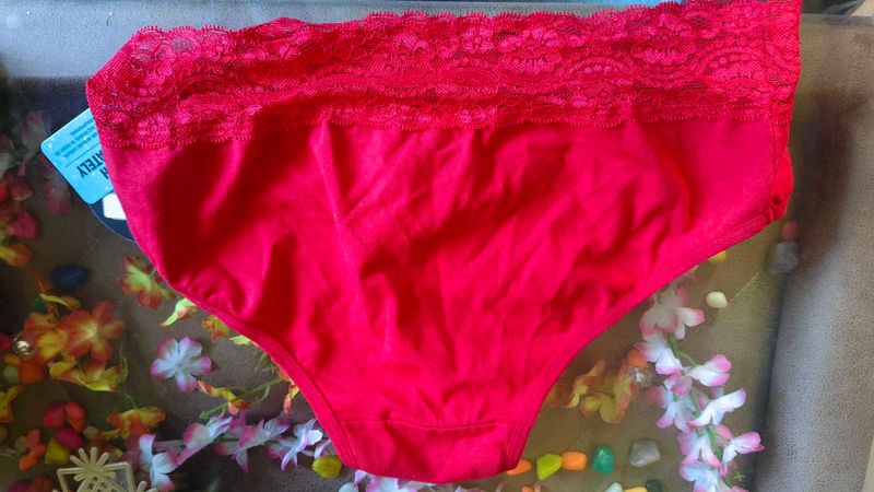 Red Lace Bra and Panty Set