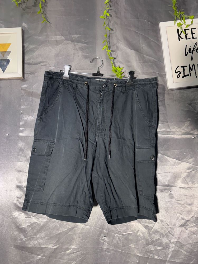 Men's Dark Grey Cargo Shorts
