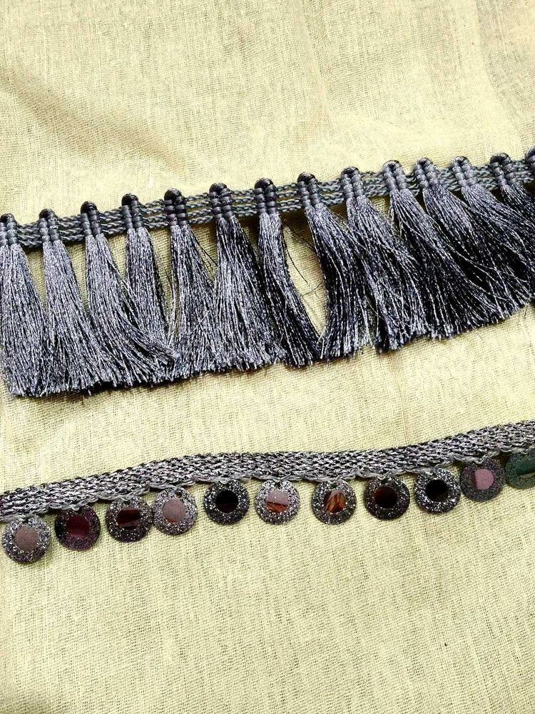 Decorative Tassel and Coin Border Trim