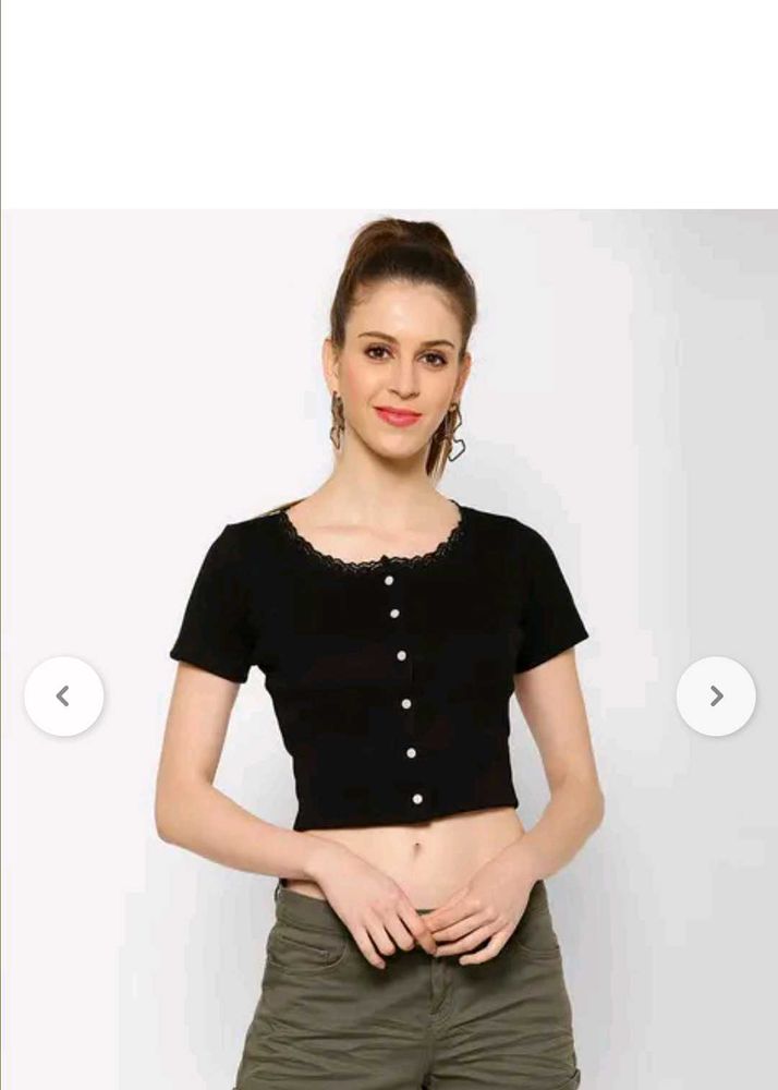 Black Lace Trim Cardigan