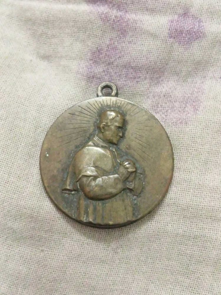 Vintage Religious Medal Pendant