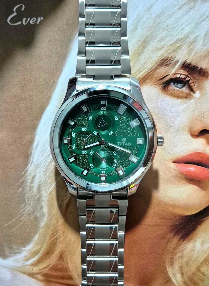 Titan Green Dial Men's Watch