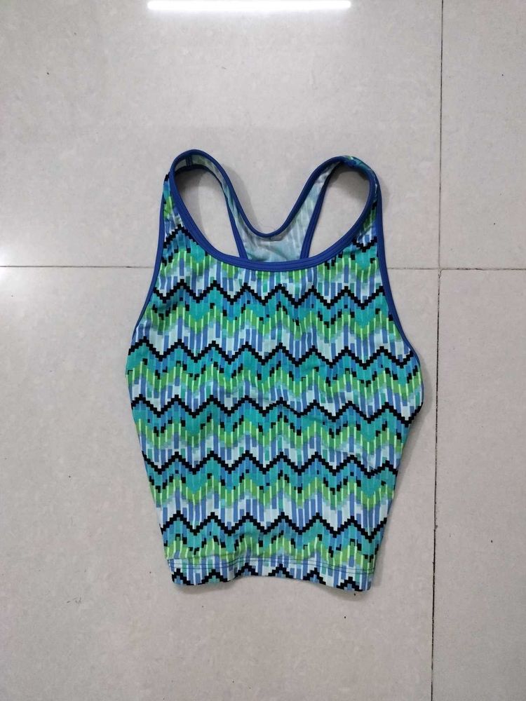 Stylish Geometric Pattern Crop Top