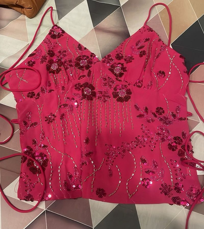 y2k embellished top
