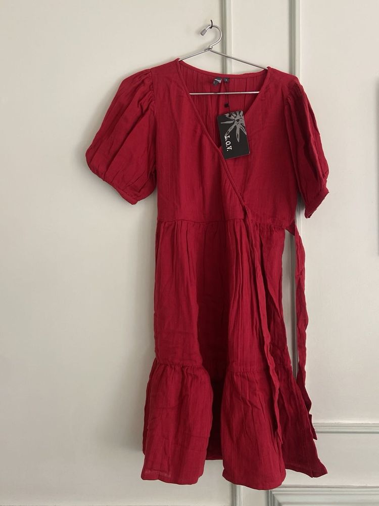 Red Wrap Dress
