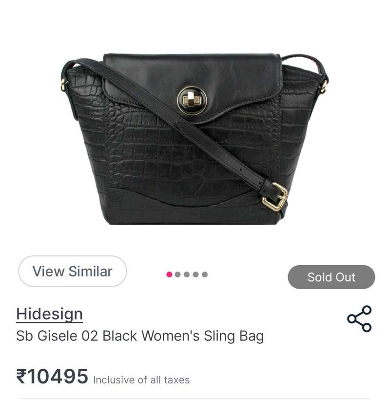 Chic Black Crocodile-Embossed Crossbody Bag