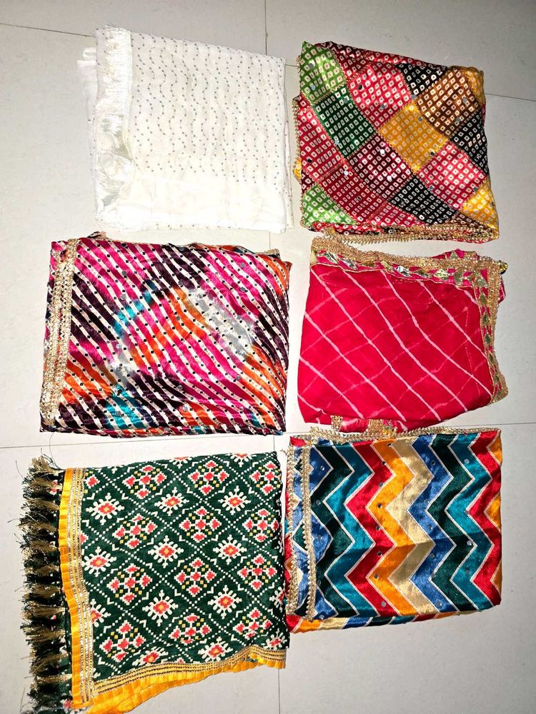#Navratri Assorted Silk  Dupattas Combo for 1500