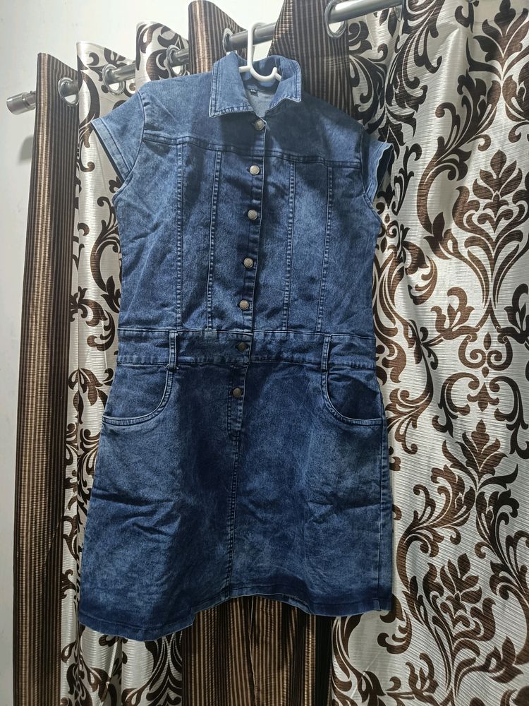 Denim One Piece Blue Colour