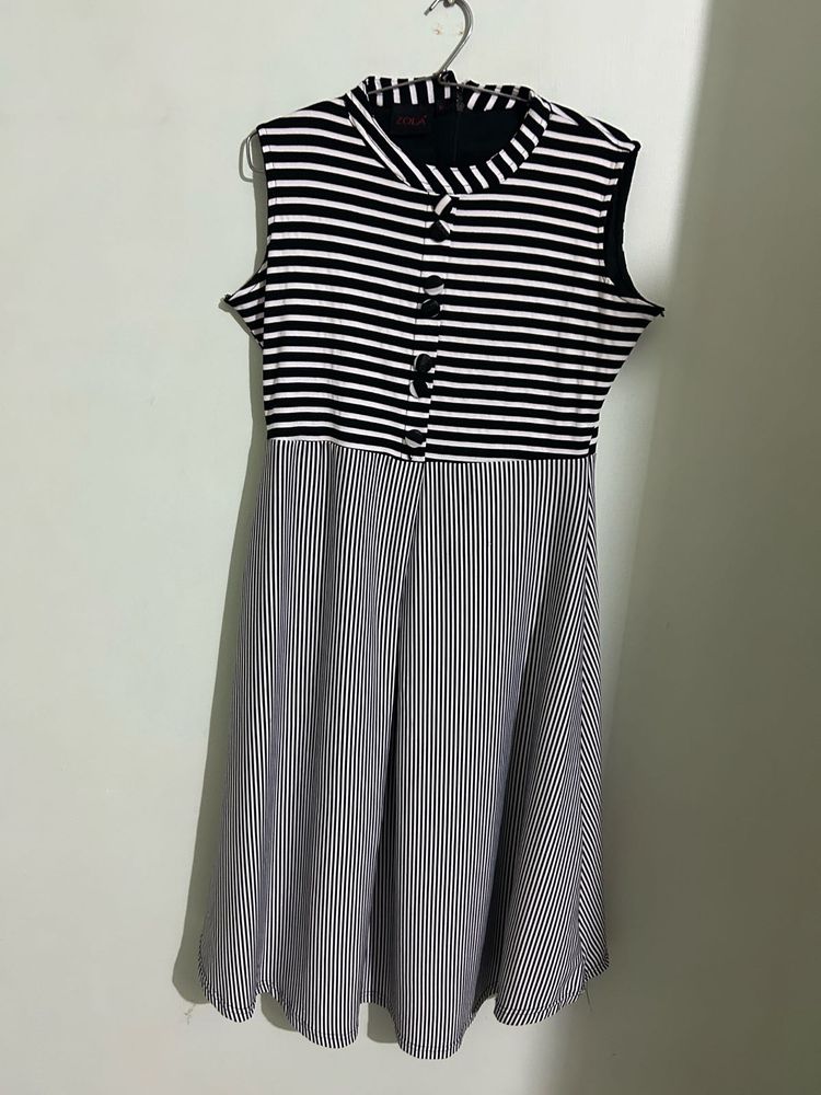 Striped Sleeveless Dress