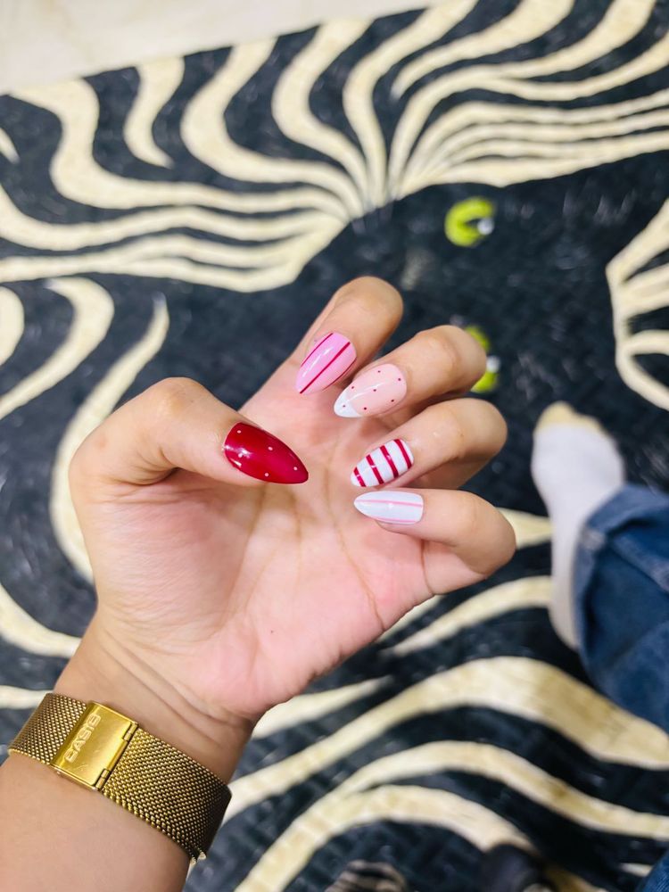 Handmade Whimsical nails, Cute Press-On Nails Set