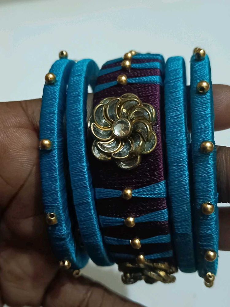 Silk Thread Bangles.My Own Making